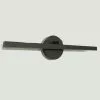 Allen + Roth 24-in LED Modern Matte Black Vanity Light Fixture