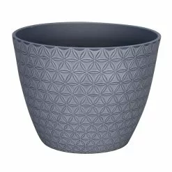 Allen + Roth 15.2In Geometric Planter Orion Blue -Allen + Roth Shop 1062825 44143049 001