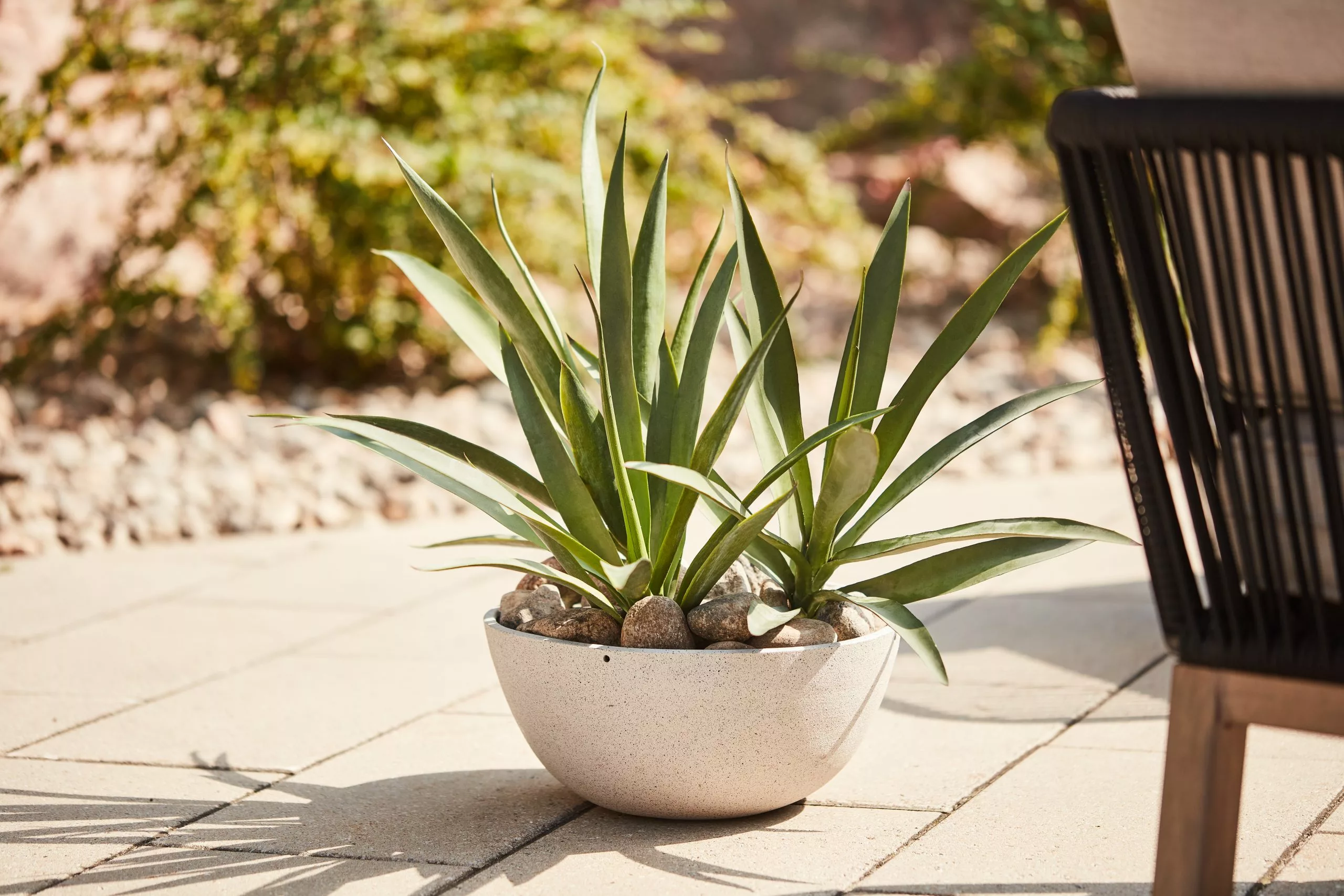 Allen + Roth 11.5In Faux Concrete Planter Grey 2 Allen + Roth 11.5In Faux Concrete Planter Grey - Image 2