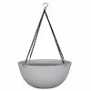 Allen + Roth 13.3In Speckled Hanging Basket White