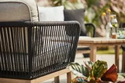 Allen + Roth Positano Patio Chair With Brown Steel Frame And Grey Olefin Fabric - Set Of 2 -Allen + Roth Shop 1063046 AlternateImage2