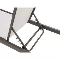 Allen + Roth Westmore White Sling Fabric Lounge Chairs - Grey Powder Coated Steel Frame - Set Of 2 -Allen + Roth Shop 1063066 44916714