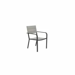 Allen + Roth Grey Stackable Outdoor Chair With Black Metal Frame 6 Allen + Roth Grey Stackable Outdoor Chair With Black Metal Frame -Allen + Roth Shop 1063104 44266831 001