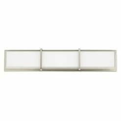 Allen + Roth Brighton Brushed Nickel Modern LED Vanity Light Bar -Allen + Roth Shop 1129919 11732326 001