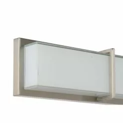 Allen + Roth Brighton Brushed Nickel Modern LED Vanity Light Bar -Allen + Roth Shop 1129919 15097697