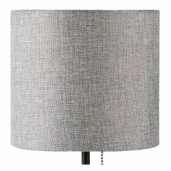 Allen + Roth 16.5" Concrete Bronze Table Lamp With Shade -Allen + Roth Shop 1233125 47705043