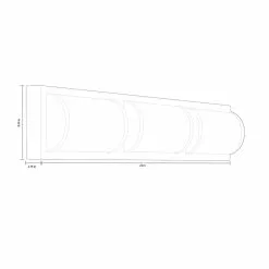 Allen + Roth Kinsley 3-Light Brushed Nickel Modern And Contemporary LED Vanity Light -Allen + Roth Shop 1362612 15447433