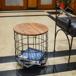 Allen + Roth Set Of 2 Tables Or Plant Stands - Metal And Wood 17 Allen + Roth Set Of 2 Tables Or Plant Stands - Metal And Wood -Allen + Roth Shop 1438481 42566384