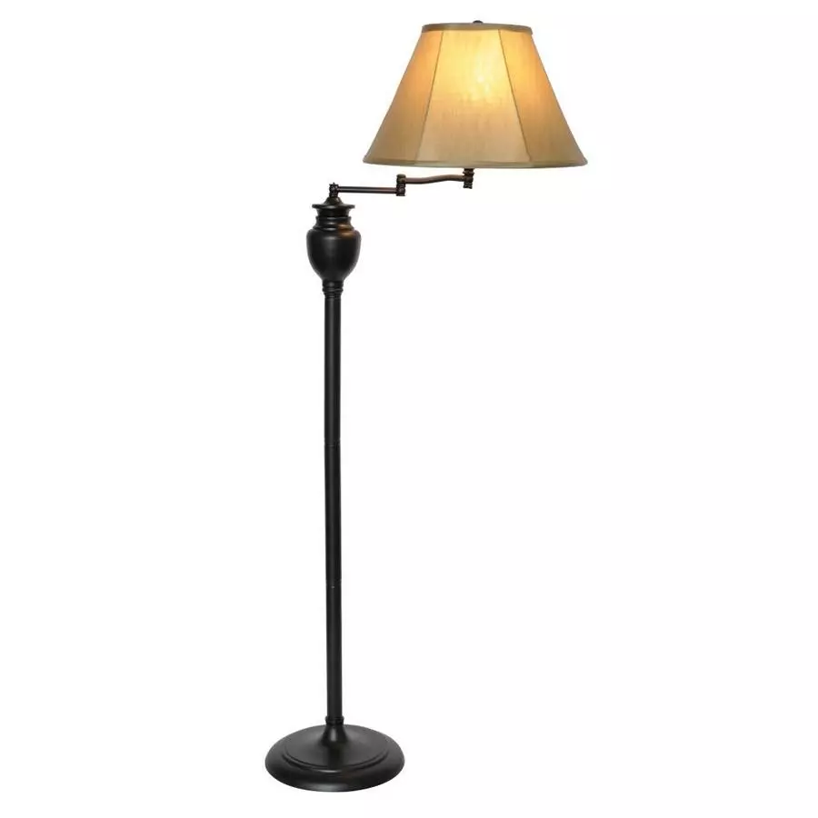 ALLEN + ROTH Portfolio 58-in Double Gate 3-Way Dark Oil Rubbed Bronze Swing-Arm Floor Lamp 5 ALLEN + ROTH Portfolio 58-in Double Gate 3-Way Dark Oil Rubbed Bronze Swing-Arm Floor Lamp - Image 5