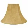 ALLEN + ROTH 10-in X 14-in Tan Fabric Bell Lamp Shade