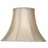 ALLEN + ROTH 12.5-in X 17-in Tan Fabric Bell Lamp Shade