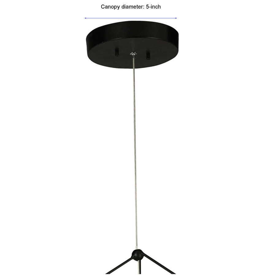 Allen + Roth 1-Light Matte Black And Brass Pendant Light 7 Allen + Roth 1-Light Matte Black And Brass Pendant Light - Image 7