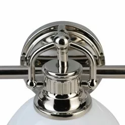 Allen + Roth 24.5-in 3-Light Polished Nickel Vanity Wall Sconce -Allen + Roth Shop 2417815 16590820