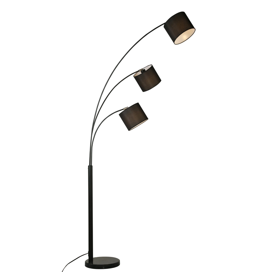 Allen + Roth 39in W Floor Lamp With Black Fabric Shade 2 Allen + Roth 39in W Floor Lamp With Black Fabric Shade - Image 2