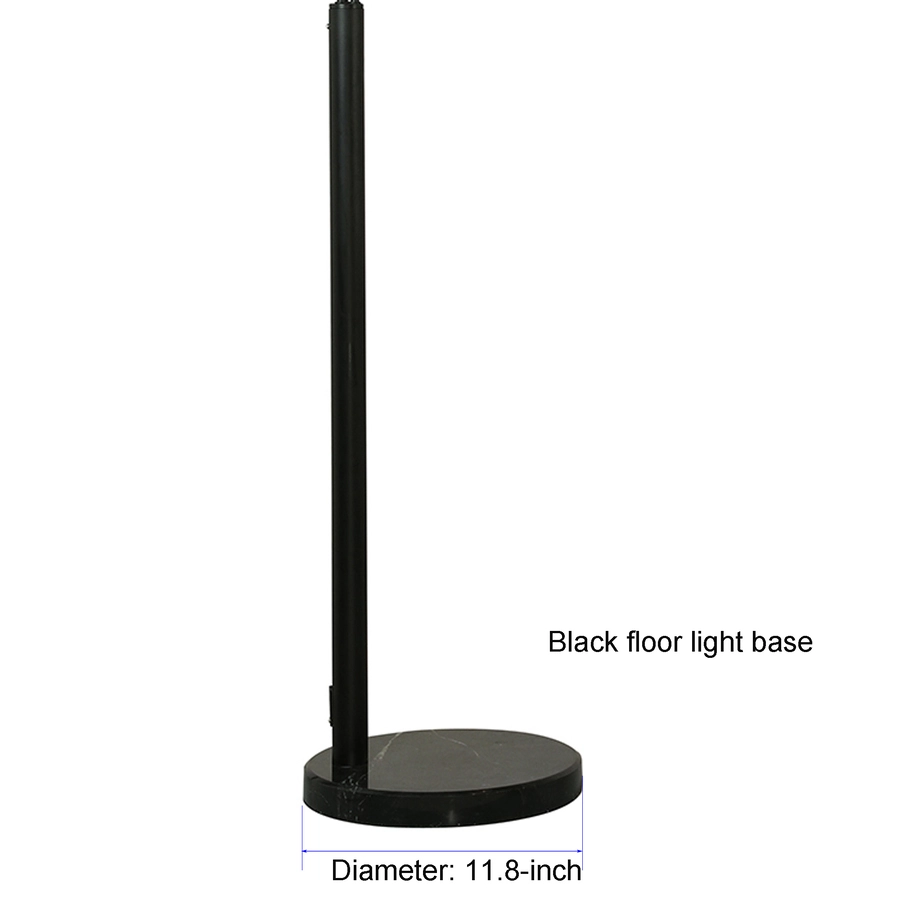 Allen + Roth 39in W Floor Lamp With Black Fabric Shade 6 Allen + Roth 39in W Floor Lamp With Black Fabric Shade - Image 6