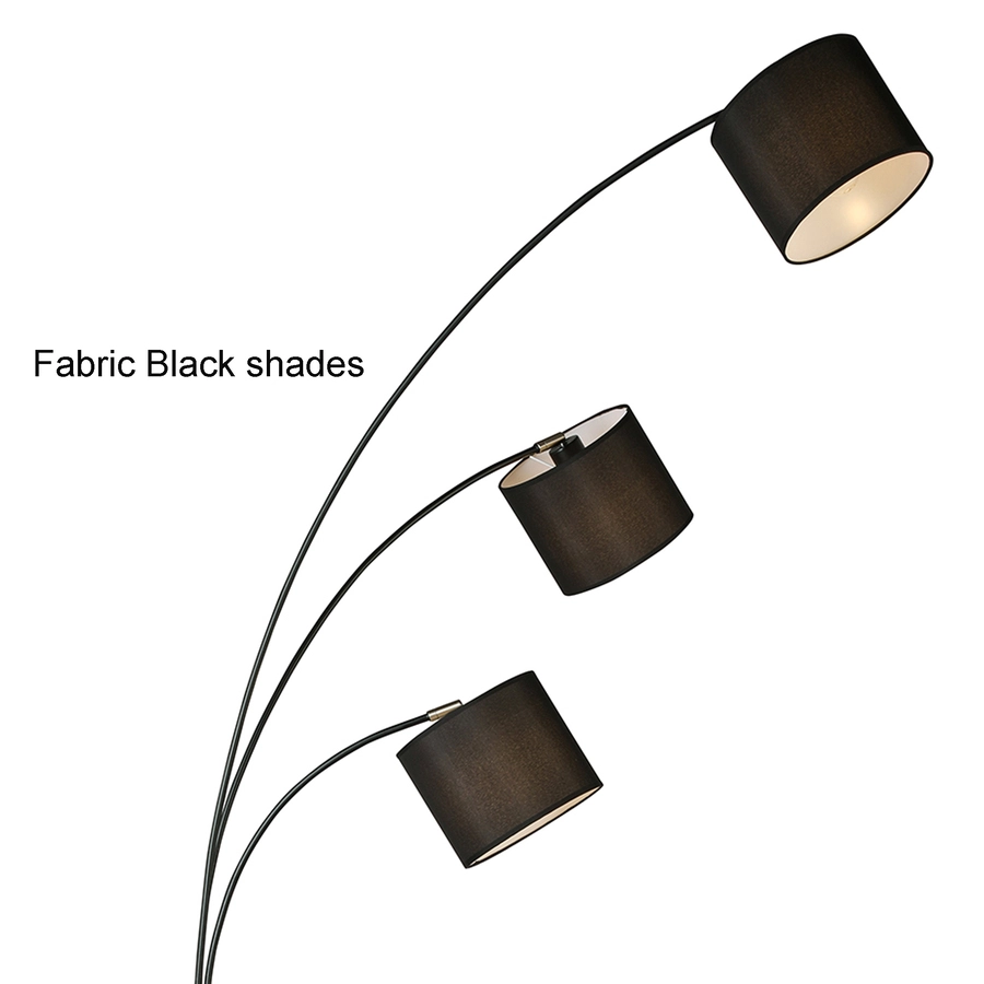 Allen + Roth 39in W Floor Lamp With Black Fabric Shade 5 Allen + Roth 39in W Floor Lamp With Black Fabric Shade - Image 5