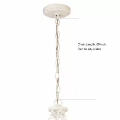 Allen + Roth 10.625" W 4LT White Pendant -Allen + Roth Shop 2417822 44062695