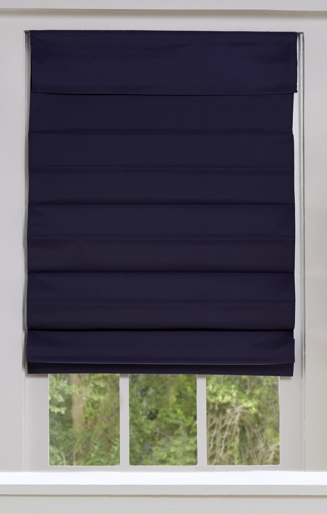 "allen + Roth Blackout Roman Shade - 42"" X 72"" - Midnight Blue" 3 "allen + Roth Blackout Roman Shade - 42"" X 72"" - Midnight Blue" - Image 3