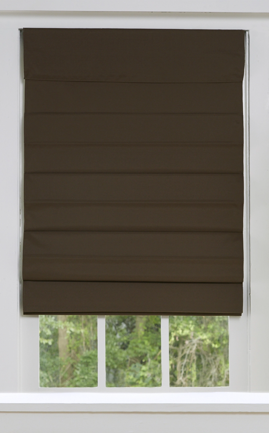 "allen + Roth Blackout Roman Shade - 50"" X 72"" - Cocoa" 1 "allen + Roth Blackout Roman Shade - 50"" X 72"" - Cocoa"