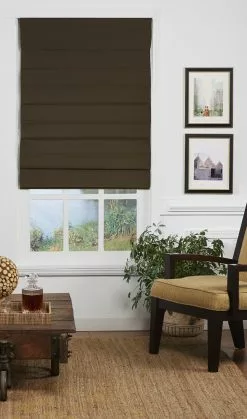 "allen + Roth Blackout Roman Shade - 32"" X 72"" - Cocoa" -Allen + Roth Shop 330625924 AlternateImage2