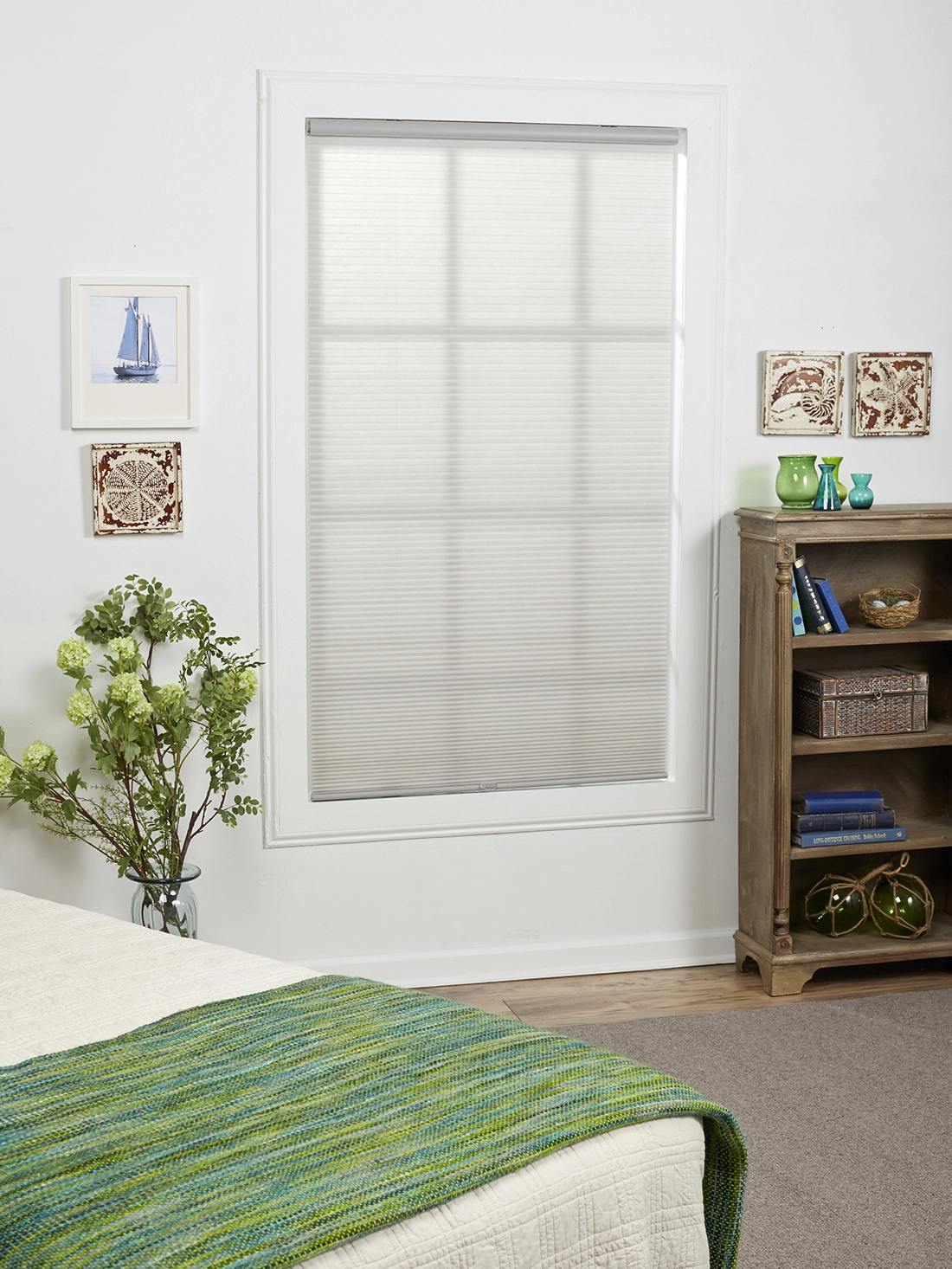 "allen + Roth Light Filtering Shade - 25.5"" X 64"" - Polyester - Gray" 3 "allen + Roth Light Filtering Shade - 25.5"" X 64"" - Polyester - Gray" - Image 3