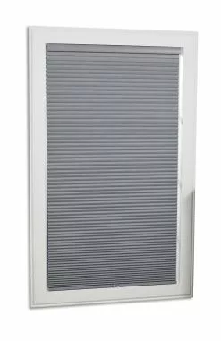 "allen + Roth Blackout Cellular Shade- 21.5"" X 72""- Polyester - Gray/White"