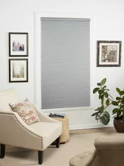 "allen + Roth Blackout Cellular Shade - 20"" X 48"" - Polyester - Gray" -Allen + Roth Shop 330629716 AlternateImage2
