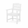 Allen + Roth Oakport White Plastic Dining Arm Chair