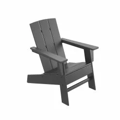 Allen + Roth Oakport Black Plastic Adirondack Chair -Allen + Roth Shop 330950247 AlternateImage1