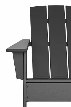 Allen + Roth Oakport Black Plastic Adirondack Chair -Allen + Roth Shop 330950247 AlternateImage2