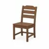 Allen + Roth Oakport Teak Plastic Dining Chair