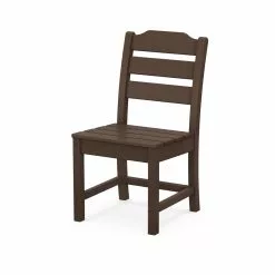 Allen + Roth Oakport Mahogany Plastic Dining Chair