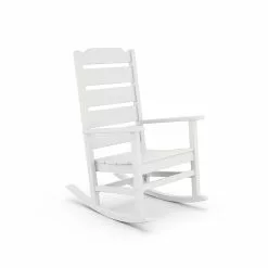 Allen + Roth Oakport White Plastic Rocking Chair -Allen + Roth Shop 330950388 AlternateImage1