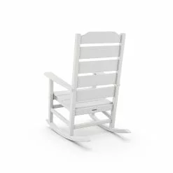 Allen + Roth Oakport White Plastic Rocking Chair -Allen + Roth Shop 330950388 AlternateImage4