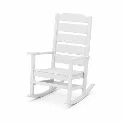 Allen + Roth Oakport White Plastic Rocking Chair -Allen + Roth Shop 330950388 MainImage 001