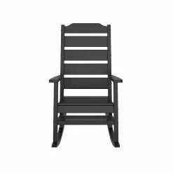 Allen + Roth Oakport Black Plastic Rocking Chair -Allen + Roth Shop 330950420 AlternateImage2