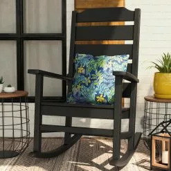 Allen + Roth Oakport Black Plastic Rocking Chair -Allen + Roth Shop 330950420 AlternateImage5