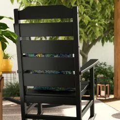 Allen + Roth Oakport Black Plastic Rocking Chair -Allen + Roth Shop 330950420 AlternateImage6