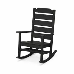 Allen + Roth Oakport Black Plastic Rocking Chair -Allen + Roth Shop 330950420 MainImage 001
