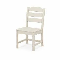 Allen + Roth Oakport Sand Plastic Dining Chair