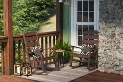 Allen + Roth Oakport Mahogany Plastic Rocking Chair 12 Allen + Roth Oakport Mahogany Plastic Rocking Chair -Allen + Roth Shop 330950449 AlternateImage7