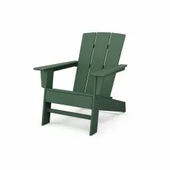 Allen + Roth Oakport Green Plastic Adirondack Chair