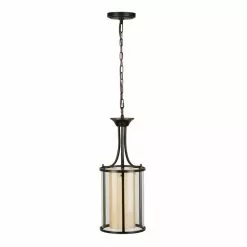 Allen + Roth Harpwell 9.06-in Oil-Rubbed Bronze Mediterranean Single Tinted Glass Pendant Light 14 Allen + Roth Harpwell 9.06-in Oil-Rubbed Bronze Mediterranean Single Tinted Glass Pendant Light -Allen + Roth Shop 443468 08701324