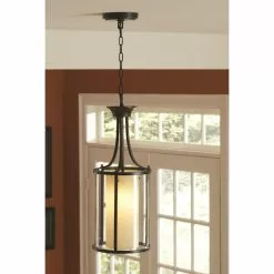 Allen + Roth Harpwell 9.06-in Oil-Rubbed Bronze Mediterranean Single Tinted Glass Pendant Light 12 Allen + Roth Harpwell 9.06-in Oil-Rubbed Bronze Mediterranean Single Tinted Glass Pendant Light -Allen + Roth Shop 443468 09986145