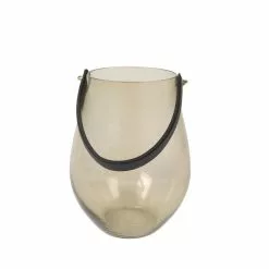 Allen + Roth Glass Lantern With Leather Handle 5 Allen + Roth Glass Lantern With Leather Handle -Allen + Roth Shop 4664675 44357447 001