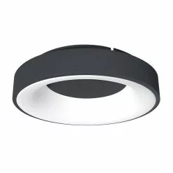 ALLEN + ROTH Utilitech 5CCT 15' Flushmount , Matt Black, 25W, 1300LM 120V 2700K-3000K-3500K-4000K-5000K RA90 Dimmable CETL/NO ES