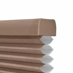 Allen + Roth 27-in X 72-in Light Filtering Recycled Polyester Cellular Shade - Brown -Allen + Roth Shop 5248461 50358373