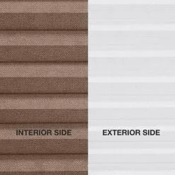 Allen + Roth 39-in X 64-in Light Filtering Brown Linen Cellular Shade