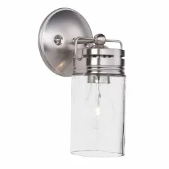 Allen + Roth Vallymede 5-in W 1-Light Brushed Nickel Farmhouse Vanity Light 7 Allen + Roth Vallymede 5-in W 1-Light Brushed Nickel Farmhouse Vanity Light -Allen + Roth Shop 612662 43571645