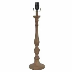 Allen + Roth 22.75-in Three-Way Wood Lamp Base